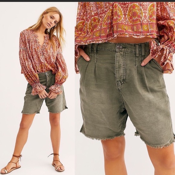 Utility Harem Short Army Green 